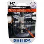 Лампа Philips Н7 12v 55w CityVision Moto +40%  блистер 1 шт.